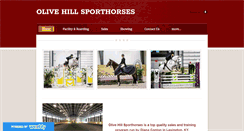 Desktop Screenshot of olivehillsporthorses.com