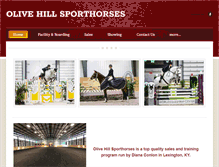 Tablet Screenshot of olivehillsporthorses.com